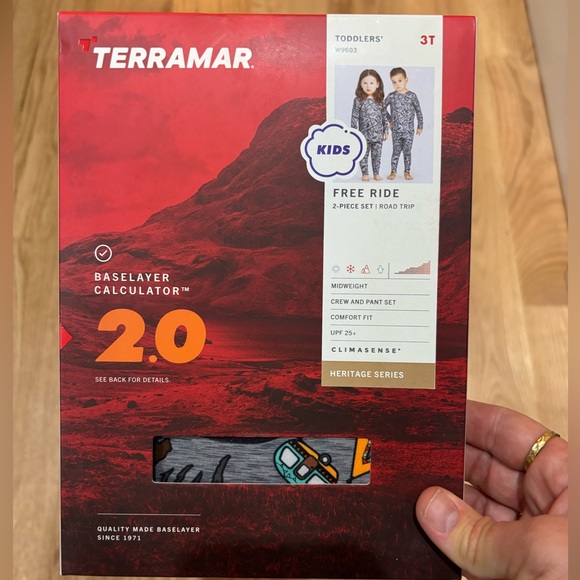 Terramar NWT Free Ride Heritage Thermal Baselayer 2-Piece Set- 2T and 3T - Picture 8 of 8